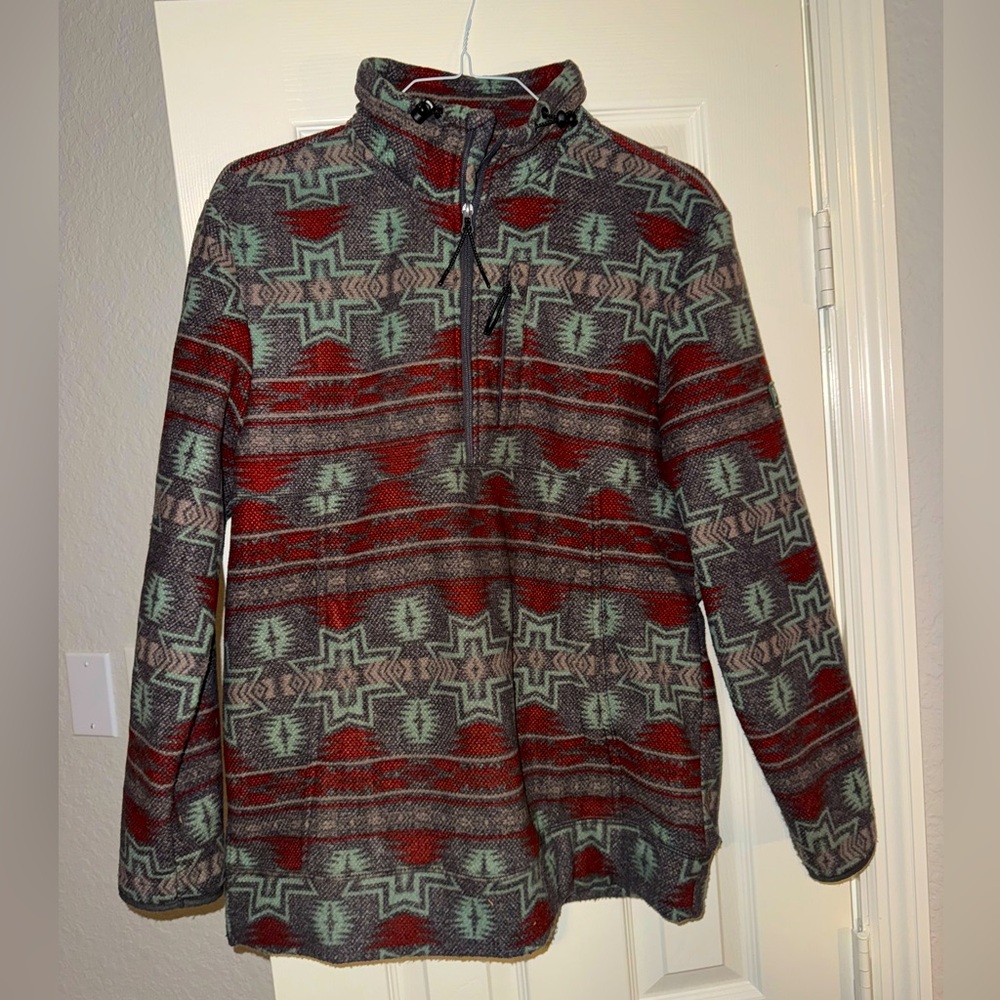 Powder rivers western Aztec pullover jacket